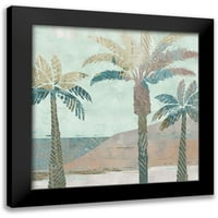 Kouta, Flora Black Modern Framed Museum Art Print, озаглавен - Retro Palms III