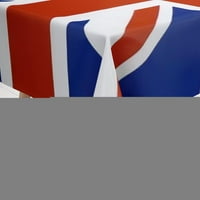 Famure Union Jack Casticloth - Обединеното кралство Флаг Британски покривки - Повторни прибори за хранене за юбилейна декорация на масата на кралицата