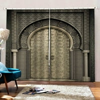 Завеса на вратата Полиестер разделител Преграда за тъкани завеси орнамент Машина за измиване на завеси за дневна баня за спалня