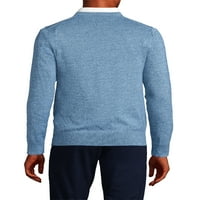 Lands's End Men's Fine Gauge Supima Cotton Crewneck пуловер