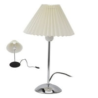 Легла лампа, цветна плисирана лампа за маса за спалня