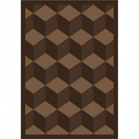 Joy Carpets 1508B- Highrise Chocolate ft. In. Ft. In.