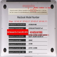 Kaishek Hard Case, съвместим със Old MacBook Pro 13 с ретина дисплей без CD-ROM модел: A или картина A 0522