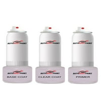 Докоснете Basecoat плюс Clearcoat Plus Primer Spray Paint Kit, съвместим със сребърен метален собол живак