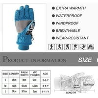 Зимни ръкавици Tejiojio за мъже жени ски ръкавици за деца, -40 ℃ Зимна топло топли снежни ръкавици за 3-годишно момче момиче