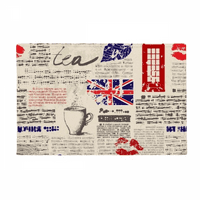Вестник устните целувки кафе uk забележителен флаг земя мат не приплъзване на пода килим за килим за врата за баня