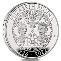 Великобритания 28. Грам кралица Елизабет II Сребърна монета. Глоба