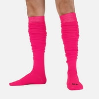 Оттенък на розови дълги скрунки чорапи