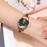 Часовници за жени, дамски моден диамантен дамски колан Pure Color Watch, гривни часовници набиране на кварцови часовници с кожена каишка подарък за съпруга, дъщеря, сестра