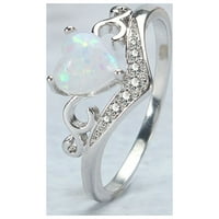 Skpblutn пръстени за жени момичета сърцевидни бижута сърце цветни скъпоценни бижута любовен пръстен пръстен подаръци