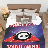 -Dake my spirit животно е панда хвърляне одеяло меко уютно топло размито одеяло за фланел за диван легло диван на рак на къмпинг 40 x30 за домашен любимец