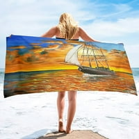 Плажни плажни кърпи леки бързо суха плажна кърпа платна лодка мека кърпа за ръка за баня кухня йога фитнес декоративни кърпи