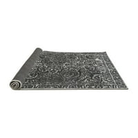 Ahgly Company Indoor Rectangle Abstract Grey Modern Area Rugs, 7 '10'