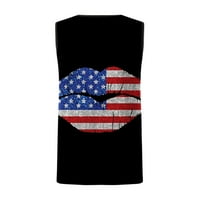 Zermoge мъжки тениски блузи на клирънс разпродажба мъже ежедневни кръгли флаг за пуловер на шията 3D цифров печат тениска върхове жилетка