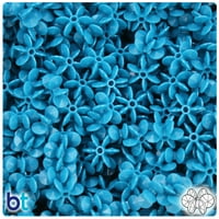 Beadtin Dark Turquoise Opque Sunburst Craft Beads