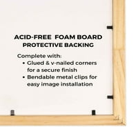 Рамка златна рамка за картина - Пълната модерна фото рамка включва UV акрилна предпазител