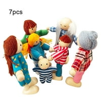 Стрелец комплект анимационно семейство дървена подвижна фугирана кукла родител-дете играчки деца подарък