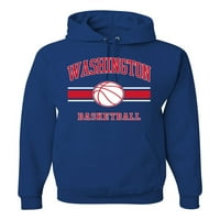 Wild Bobby City of Washington Basketball Fantasy Fan Sports Unise Hoodie Sweatshirt, Royal, Small