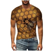 Corashan Graphic Tees Мъжки тениска с къс ръкав отпечатани летни кръгли шия топ тенденция ежедневни пувни тениски за мъже