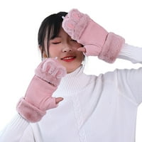 Heiheiup Термични ръкавици за женски топли велурени ръкавици еластични зимни ръкавици топли облицовани ръкавици ръкавици ръкавици