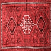 Ahgly Company Indoor Square Persian Red Traditional Reale Cugs, 6 'квадрат