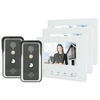 Телефон на видео вратата, ръце безплатен домофон Wired Video Intercom за спалня за порта
