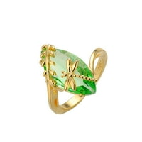 Дракон глава пръстен превъзходна вода маслиново зелено пръстен мода всички пръстени с размер 5
