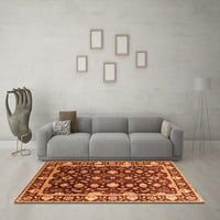 Ahgly Company вътрешен правоъгълник Ориентал оранжево традиционни килими, 2 '5'