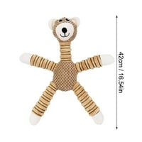 Keusn Plush Dog Toys Squeak Interactive Puppy Toys Сложни скърцания с креп хартия трайни играчки за дъвчене за малки и средни кучета