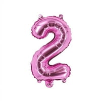 Номер два балон розов номер балон 32 фолио Mylar Pink Number Balloon
