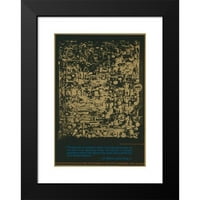 Артур Секунда Черна модерна рамка Музейно изкуство печат, озаглавен - Плакат за мир