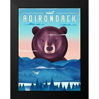 Wickstrom, Martin Black Modern Framed Museum Art Print, озаглавен - Adirondack