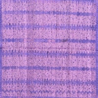 Ahgly Company Indoor Rectangle Abstract Pink Modern Area Rugs, 5 '7'