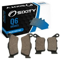 Sixity Q предни задни задни органични спирачни накладки, съвместими с ATK CC 1997- Пълен комплект
