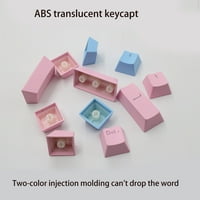 ABS Backlit Keycap OEM профил Двуцветна инжектиране на бутон за формоване на клавиш за игра на механична клавиатура превключвател