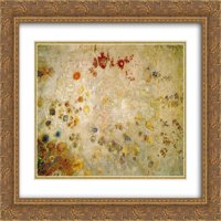 Odilon Redon Matted Gold Ornate Framed Art Print „Декоративен панел“