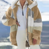Guvpev Womens Fashion Splicing Winter Loos