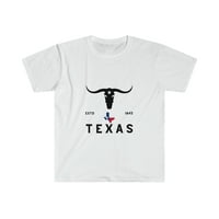 Тениска на Texas Estd Unise Softstyle, селски автентичен тексаски дизайн