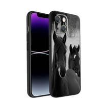 Коне- Калъф за телефони за iPhone за женски мъжки подаръци, мек силиконов стил удари- коне- калъф за iPhone 14