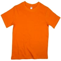 Земни елементи Големи момчета момичета с къси ръкави тениска изключително голям неонов оранжев