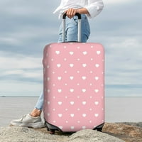 Полиестер еластичен капак на багажа, розов сърдечен фон модел прахоустойчив куфар защитник