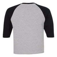 MMF - Мъжки тениски за бейзбол Raglan Sleeve, до размер 3XL - Борба с рака на гърдата