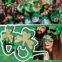 Св. Патрик Екран на екрана прибираща се стойка парти украса зелена шапка ирландска празнична чаши снимка реквизит
