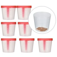 40ml чаши за еднократна употреба практически пластмасов образец за събиране на контейнер за столче за столчета Стерилни контейнери за събиране на фекали с капаци