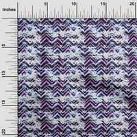 OneOone Viscose Jersey тъмносиня тъкан Резюме Zigzag Quilting Consusties Print Sheing Fabric от двора