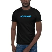 Синя памучна тениска с къс ръкав на Агуанга с неопределени подаръци