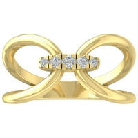 Araiya 10K Yellow Gold Diamond Band Ring, размер 9.5