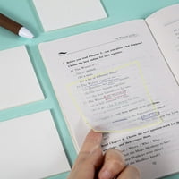Dejavyou прозрачен белемен водоустойчив полупрозрачен цветна бележка книга inde post
