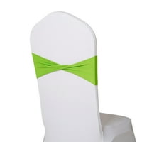 Капак на стол за многократна употреба на сцената на сцената Полиестер печат на разположение декор за стол ленти за банкет полиестер зелено